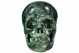 Polished, Bluish-Green Apatite Skull #111709-1